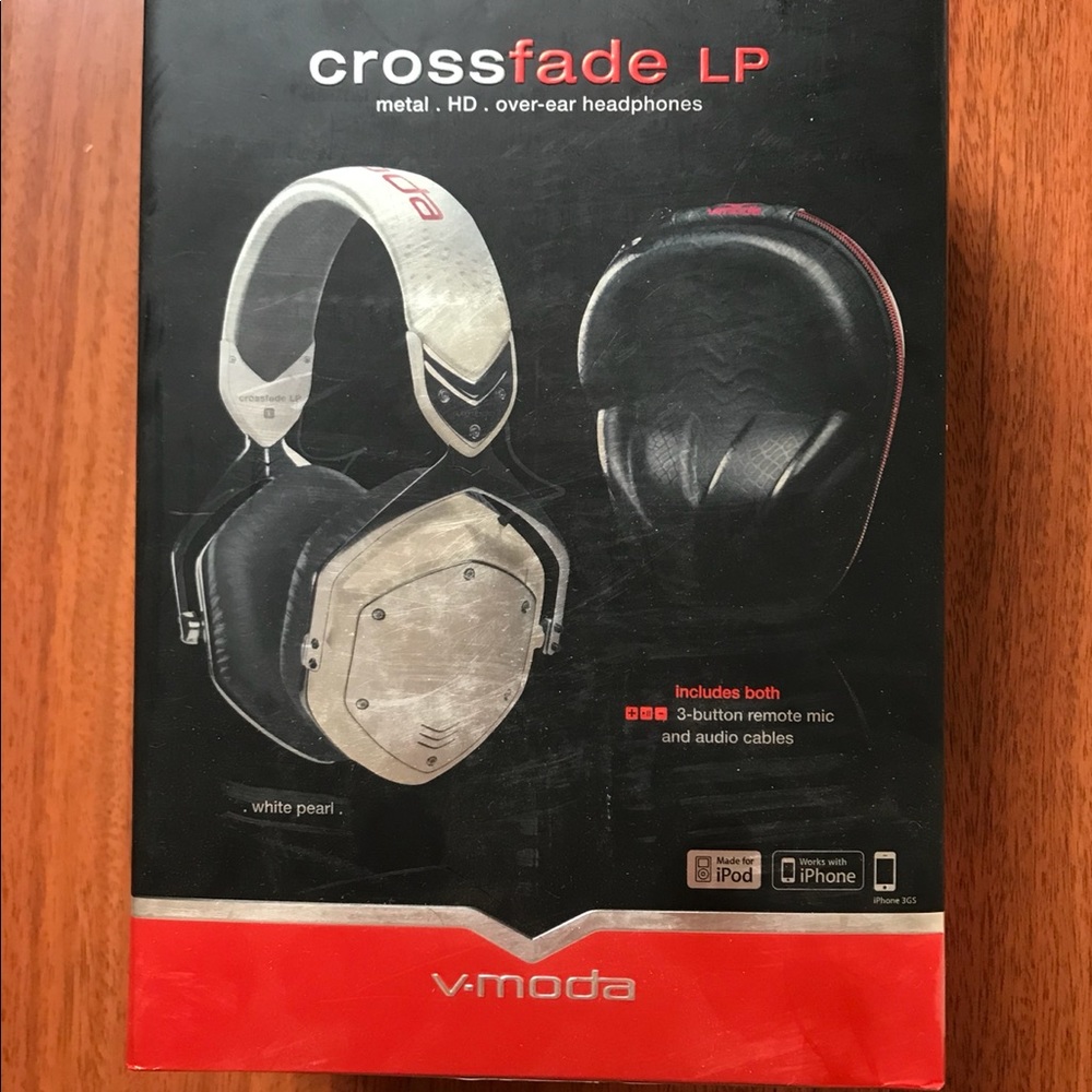 V-MODA Crossfade LP Metal HD Over Ear Headphones, new in box.  High end! 😎